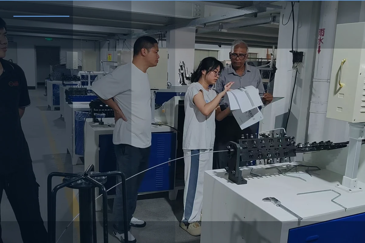 Customer and Jinchun team conducting factory acceptance review